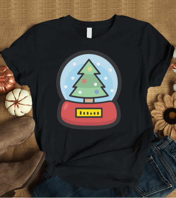 T-Shirt: Christmas Tree Snow Globe Merry T-Shirt Christmas Tree Snow Globe Merry T-Shirt