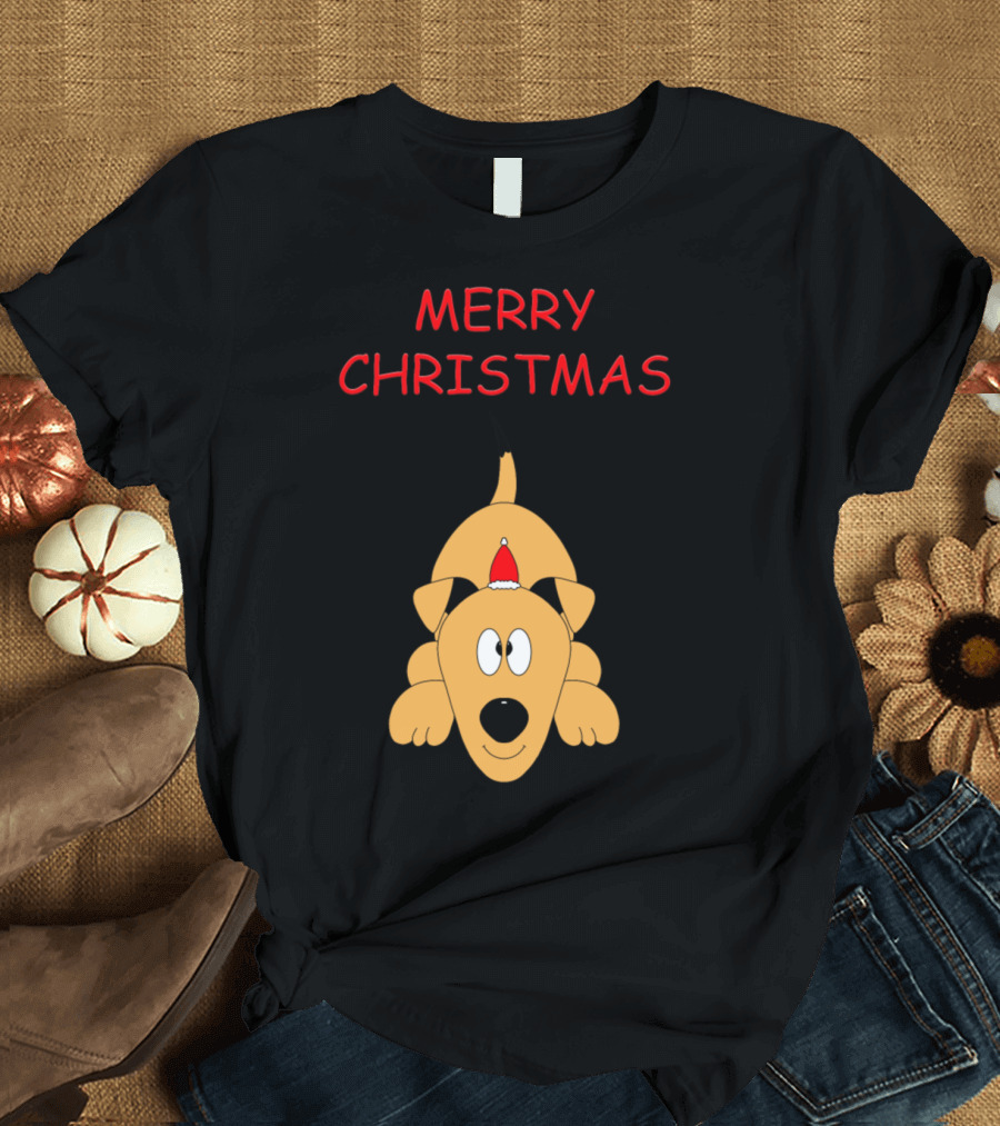 Merry Christmas Funny Dog T-Shirt