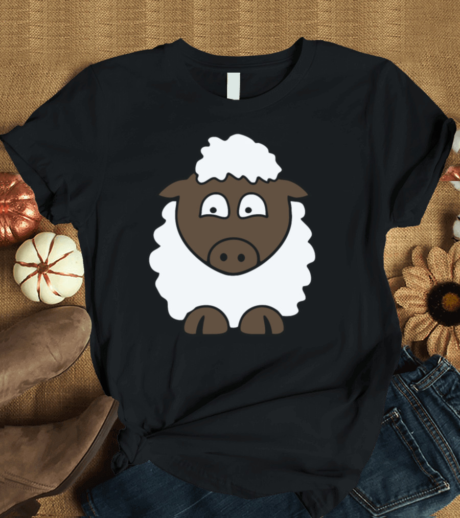 Funny Sheep Whimsical Cartoon T-Shirt