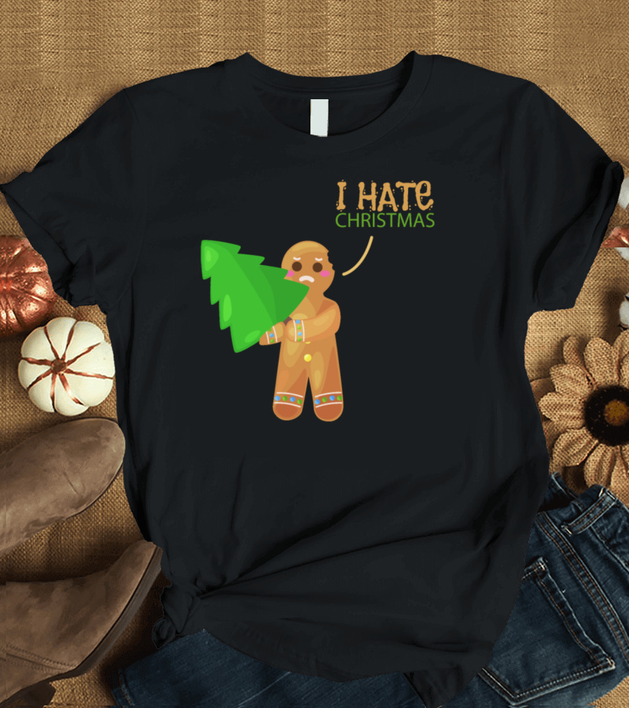 I Hate Christmas Gingerbread Man T-Shirt