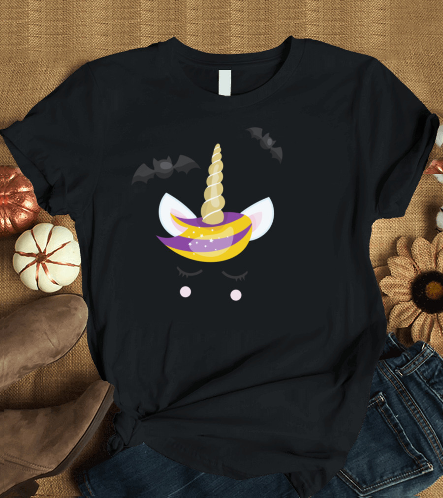 Halloween Unicorn Bat Spiderweb Magic T-Shirt