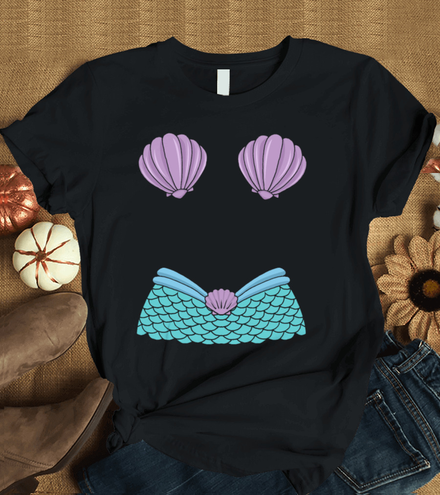 Mermaid Funny Shells and Scales T-Shirt