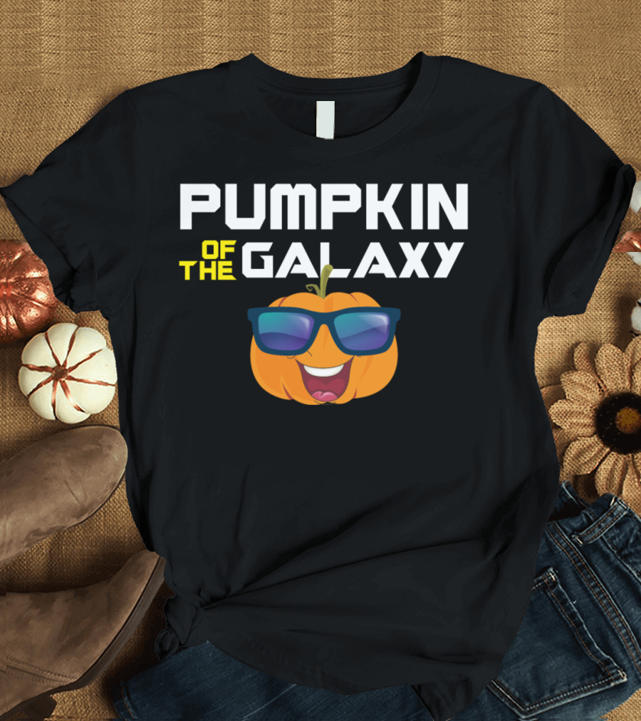 Pumpkin of the Galaxy Pumpkin Spice Sunglasses Fun T-Shirt