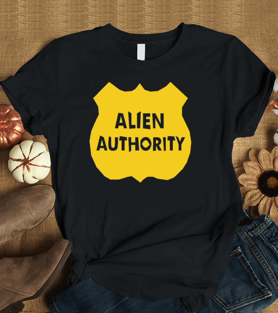 Alien Authority Yellow Badge Emblem T-Shirt