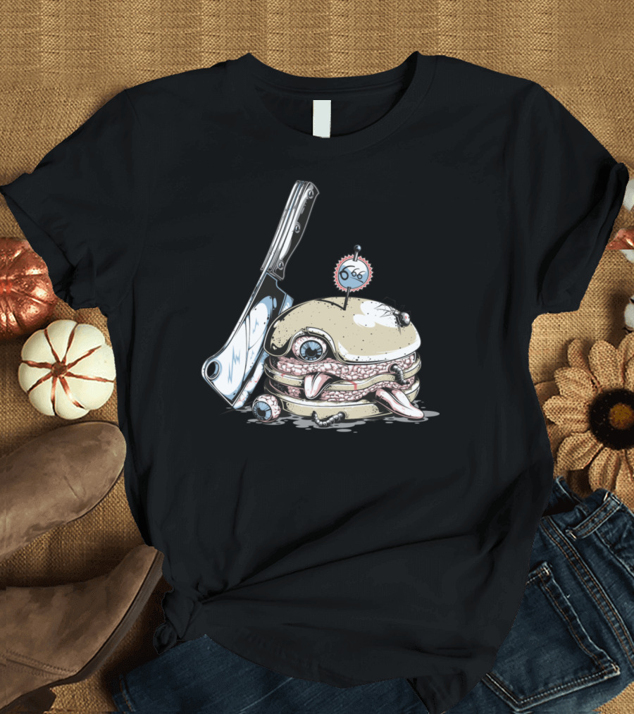 Fast Food Evil Monster Burger 666 T-Shirt
