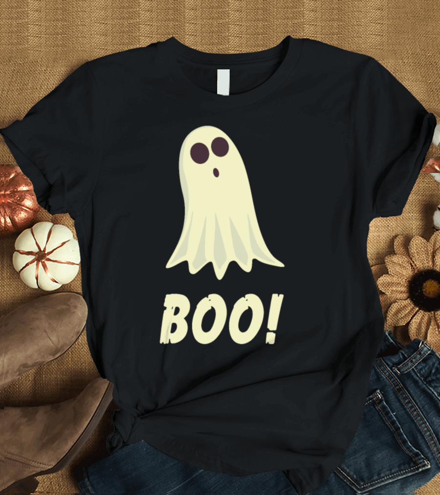 Halloween Ghost Boo Spooky Fun T-Shirt