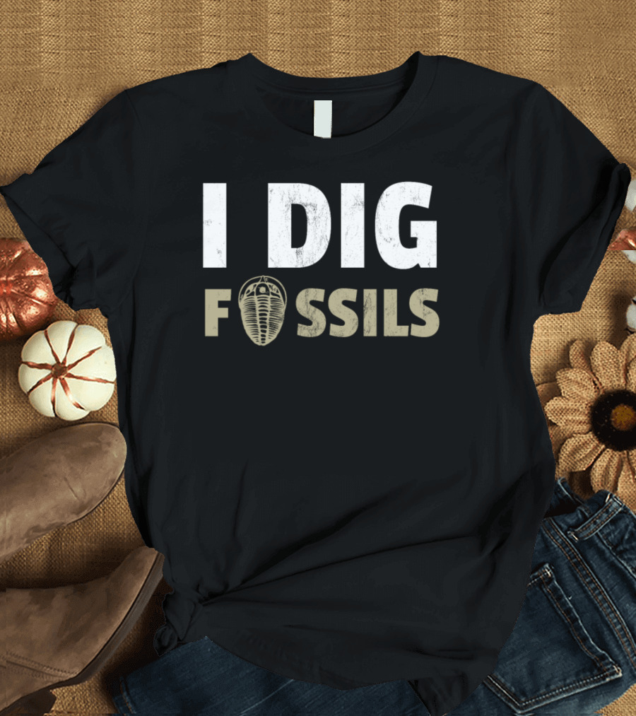 I Dig Fossils Paleontology Trilobite T-Shirt