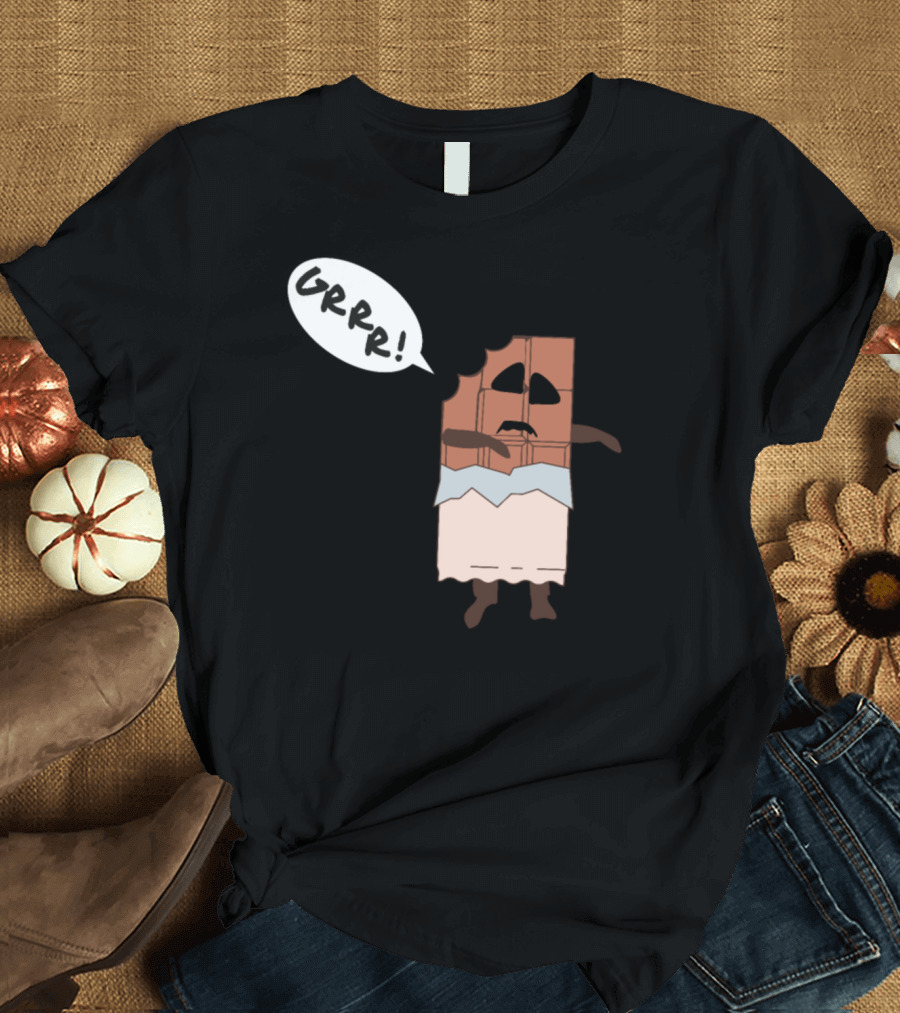 Zombie Chocolate Bar GRRR Funny Horror T-Shirt