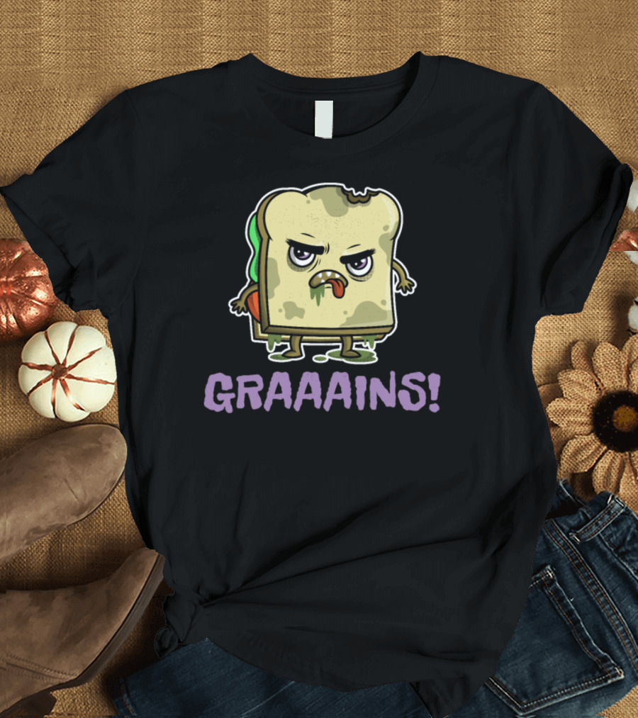 Zombie Sandwich Graaaains T-Shirt