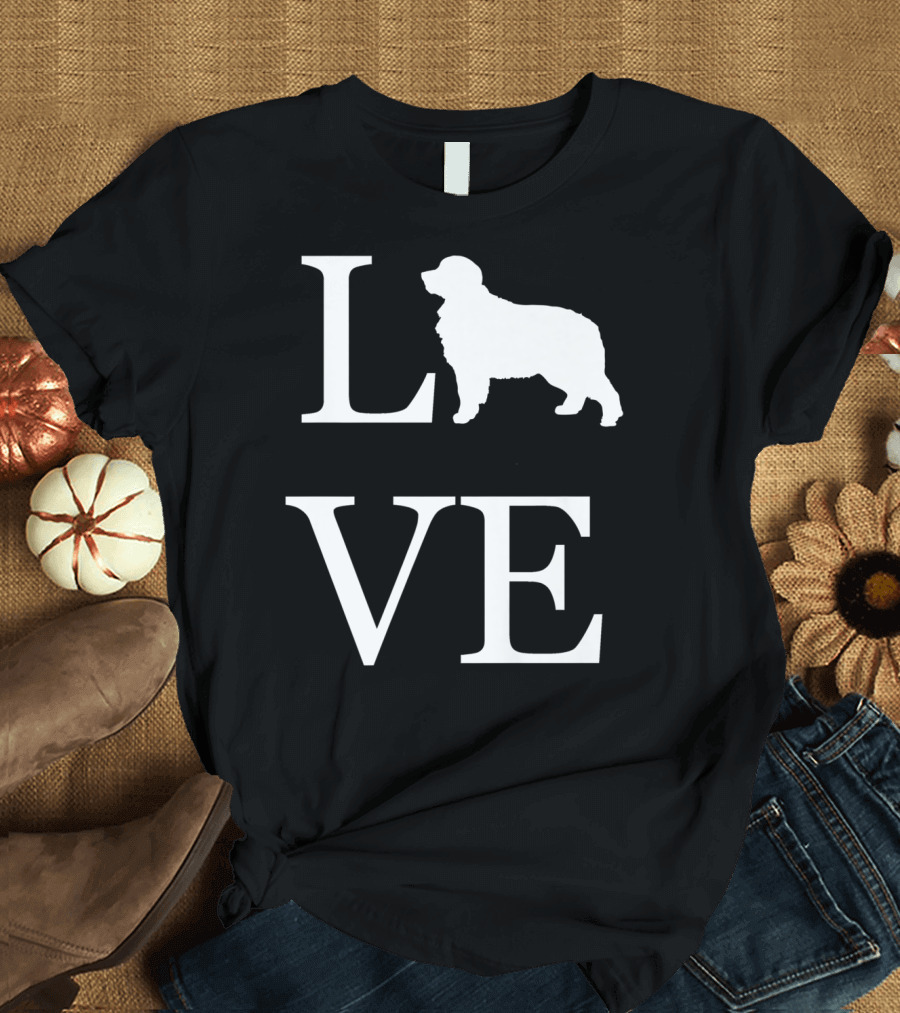 Love Bernese Mountain Dog Pet Owner T-Shirt