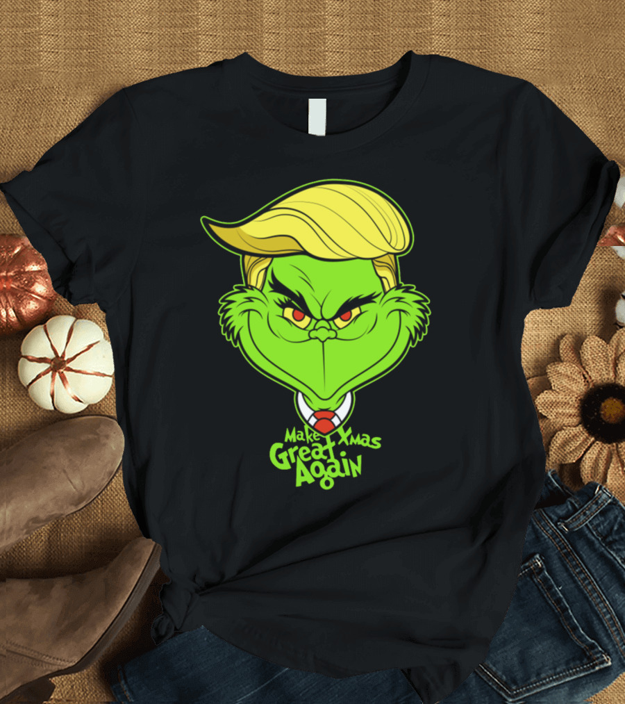 Make Xmas Great Again Grinch Trump Mashup T-Shirt