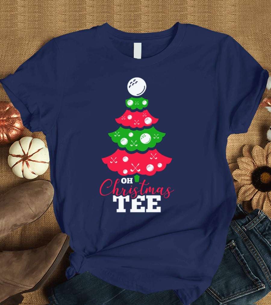 Oh Christmas Tee Golf Tree T-Shirt
