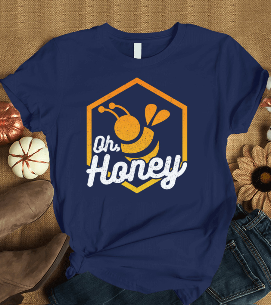 Oh Honey Honeybee Beekeeper Beekeeping Buzz T-Shirt