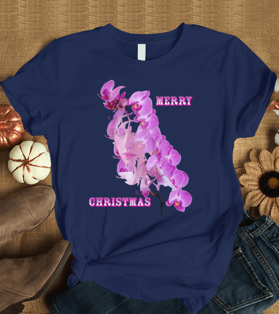 Merry Christmas Orchid Queen T-Shirt