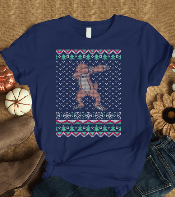 T-Shirt: Dabbing Otter Christmas T-Shirt Dabbing Otter Christmas T-Shirt
