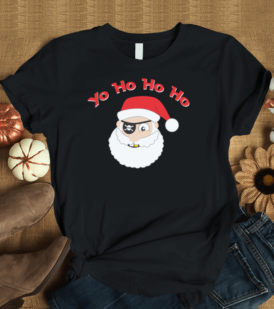 Yo Ho Ho Ho Pirate Santa T-Shirt