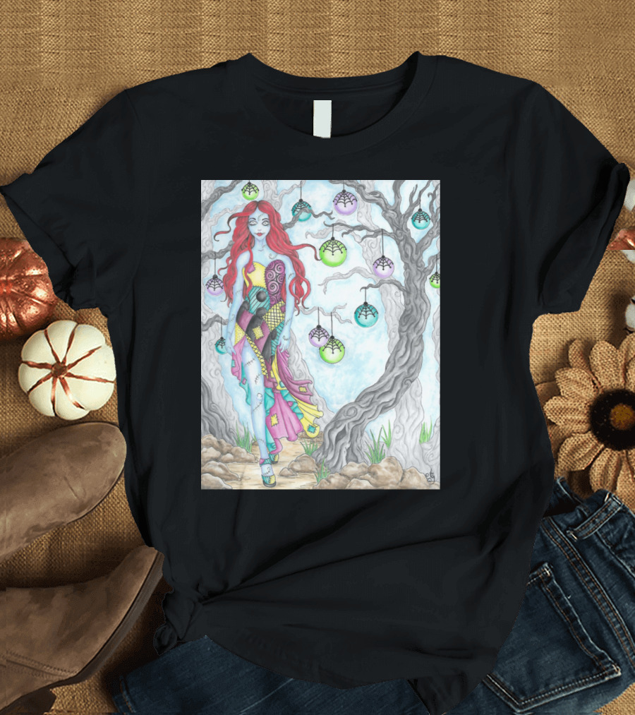 Sally Nightmare Before Christmas Fantasy Scene T-Shirt