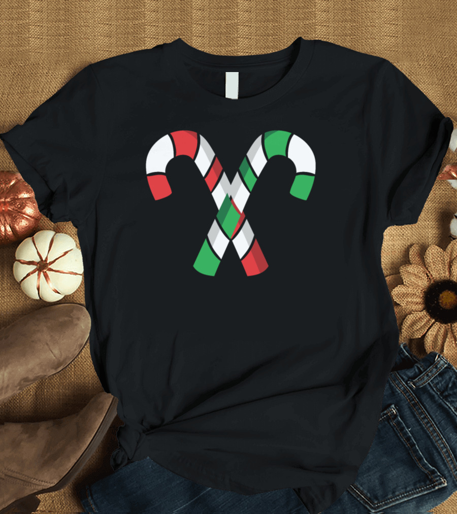 Candy Cane Santa Claus T-Shirt
