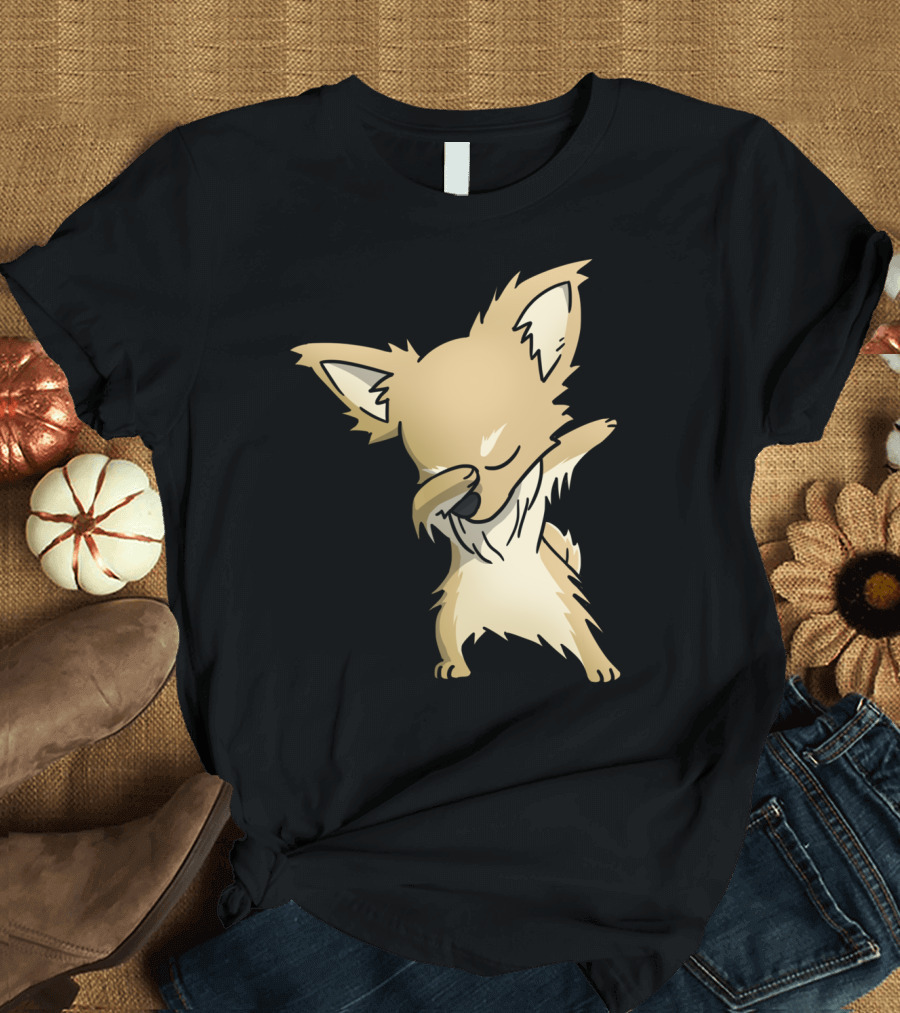 Long Haired Chihuahua Dab Dance Pose T-Shirt