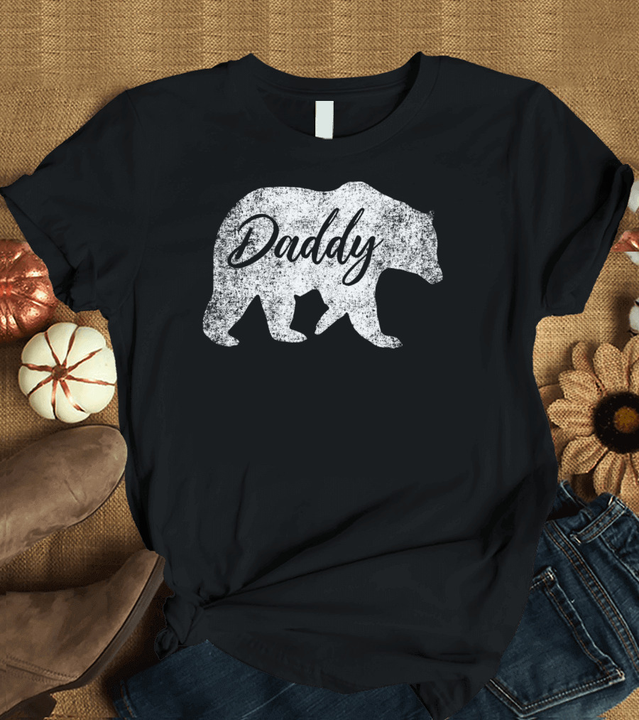 Daddy Bear Vintage Grandfather Dad T-Shirt