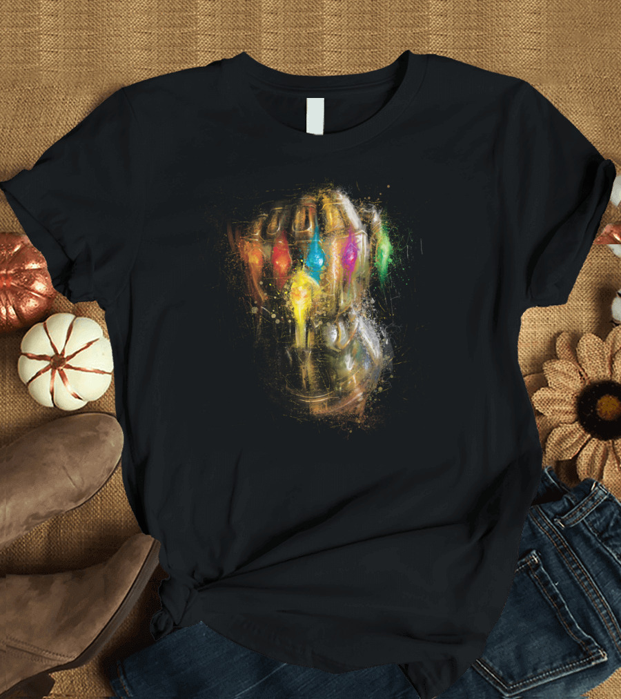 Marvel Avengers Endgame Thanos Infinity Gauntlet Stones T-Shirt