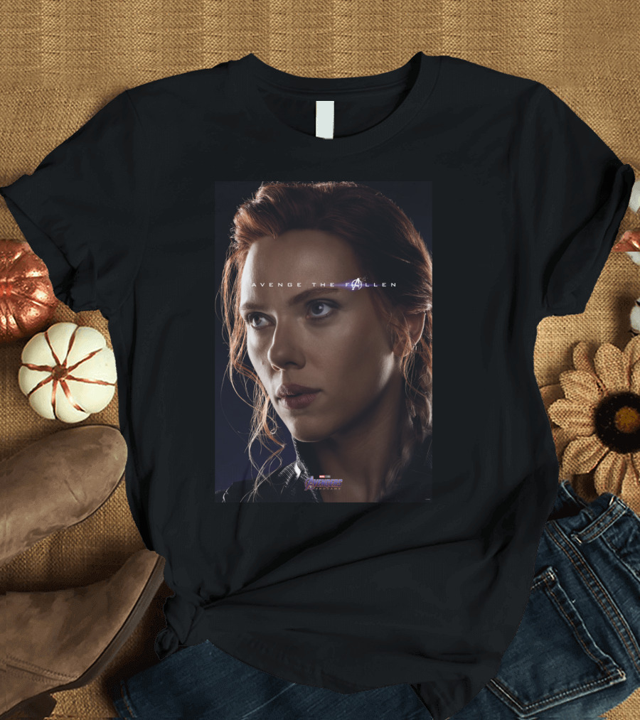 Avengers Endgame Black Widow Avenge the Fallen T-Shirt