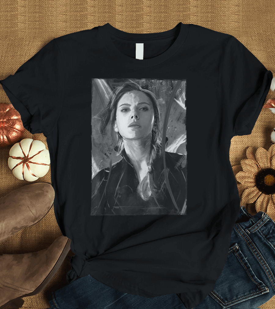 Avengers Endgame Black Widow Marvel Dark T-Shirt