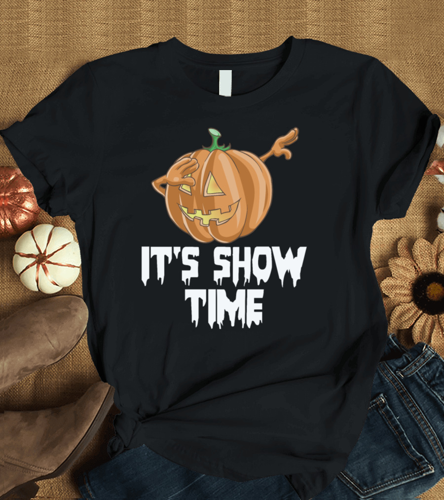 Funny Halloween Pumpkin It's Show Time T-Shirt
