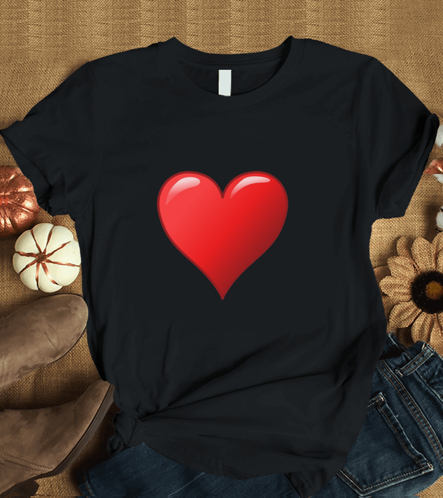 Red Heart Women's Valentine's Day T-Shirt