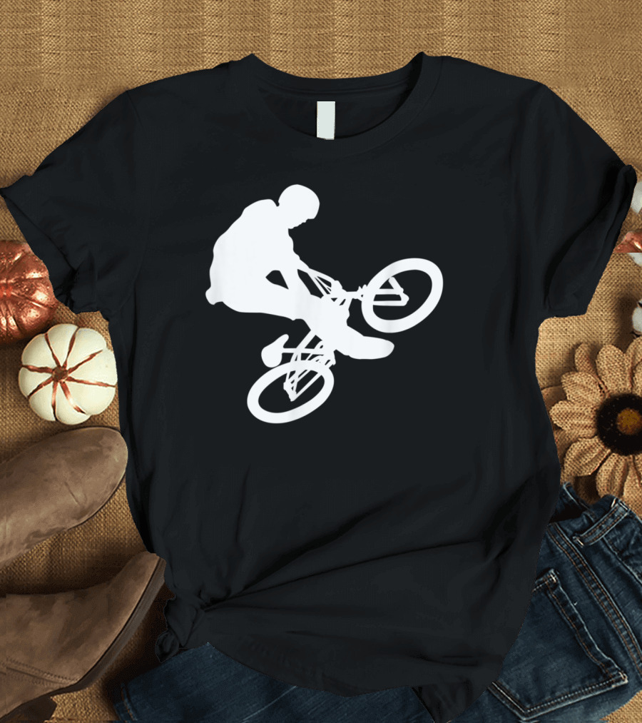 Bmx Bike Biker Silhouette Jump T-Shirt