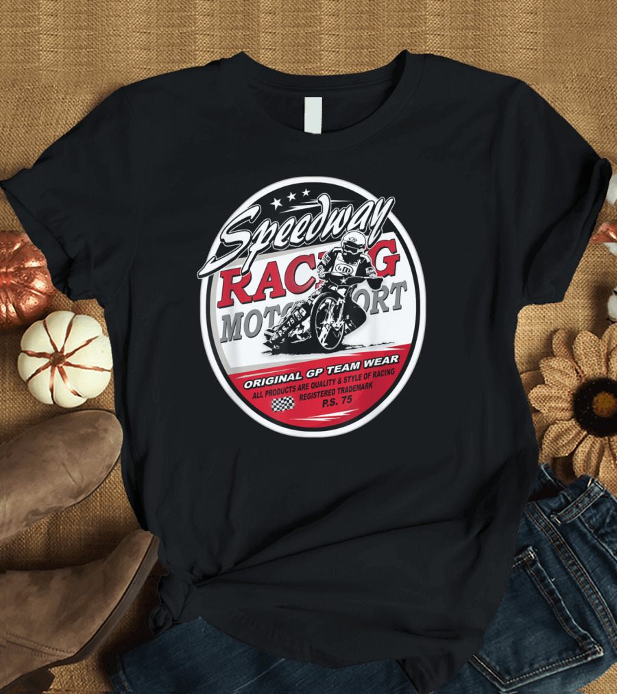 Speedway Racing Motorsport Original GP Team Wear Motorcycle Speedway Flat Track Race T-Shirt