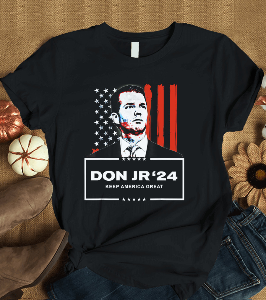 DON JR '24 Keep America Great American Flag T-Shirt