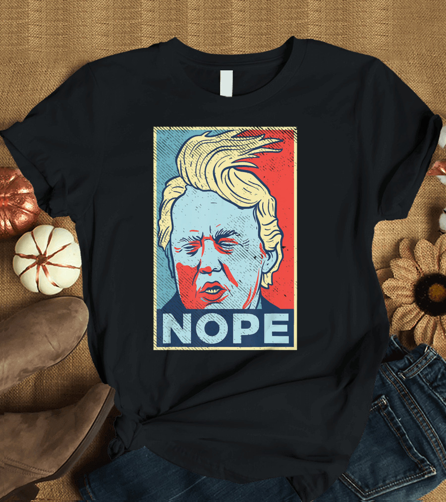 Nope Funny Donald Trump Vintage Clown Pop T-Shirt