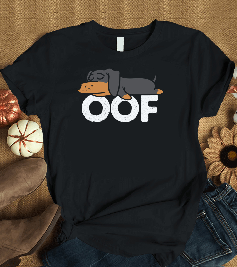 Oof Dachshund Meme Dog Gaming Humor T-Shirt
