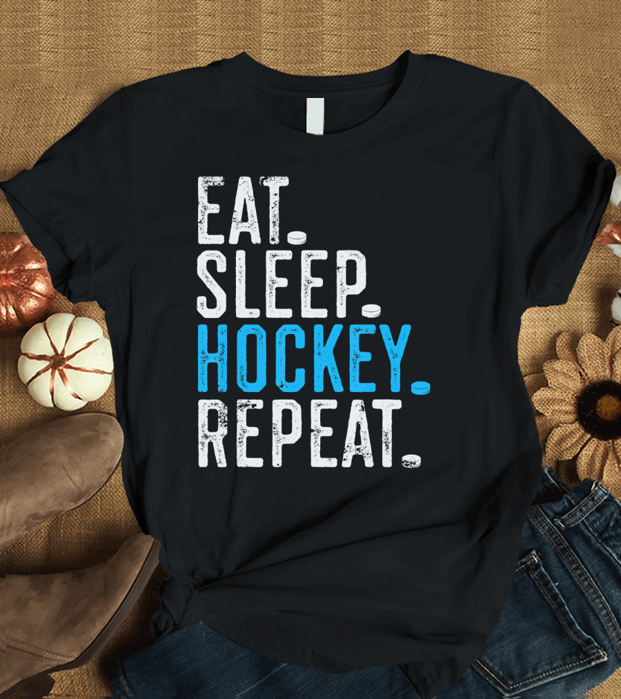 Eat Sleep Hockey Repeat Hockeydays Hockey T-Shirt