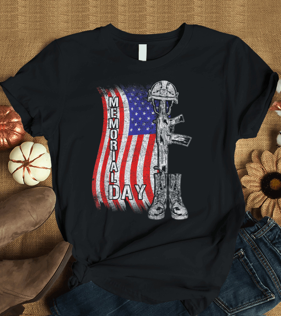 Memorial Day American Flag Veteran Patriotic T-Shirt