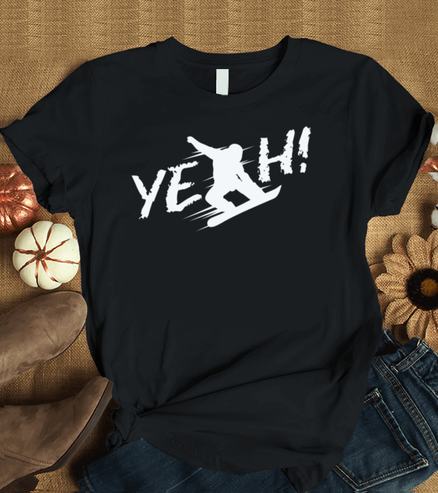 Yeah Snowboarding Snowboard T-Shirt