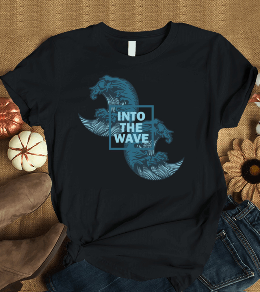 Into The Wave Surf Dual Wave Emblem T-Shirt