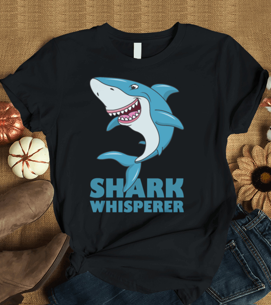 SHARK WHISPERER ش T-Shirt
