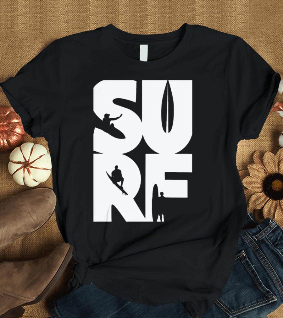 SURF Surfer Surfing Waveboard T-Shirt