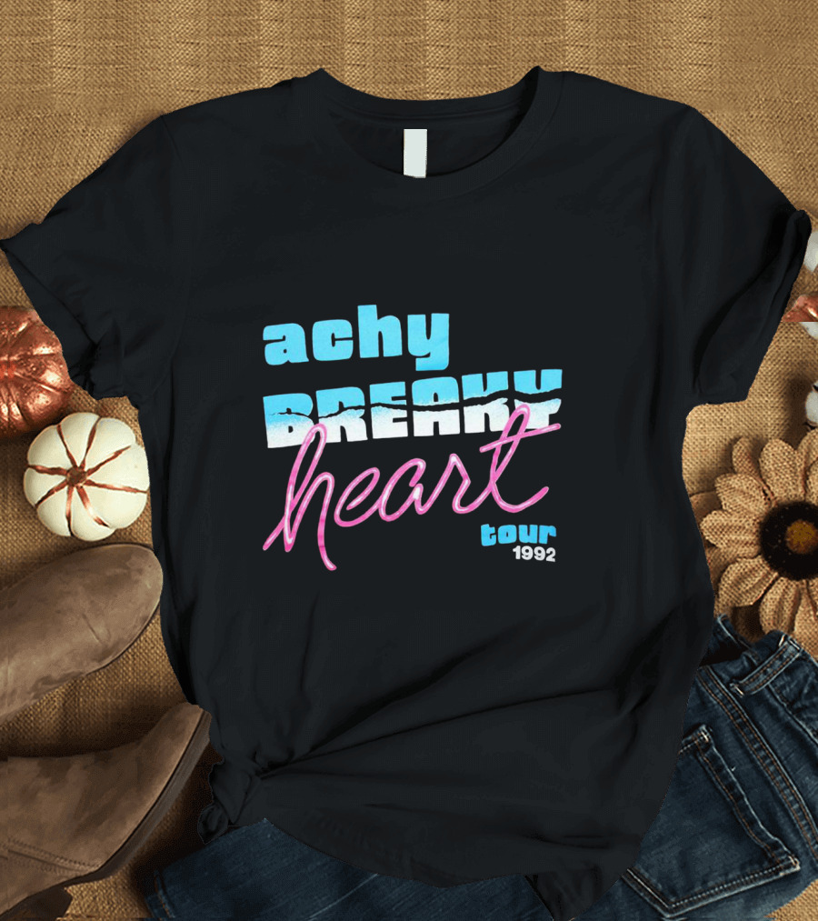 Achy Breaky Heart Tour 1992 Vintage Billy Ray Cyrus Discover Cool T-Shirt