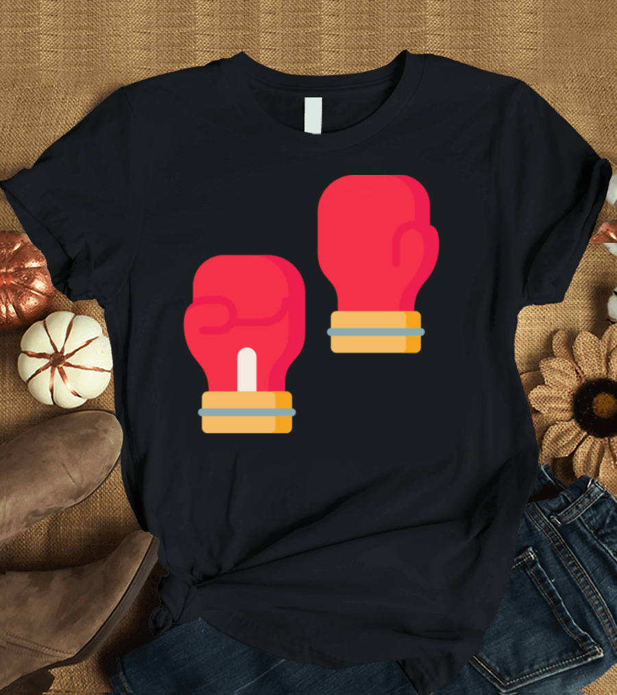 Red Boxing Gloves Icon Sports T-Shirt