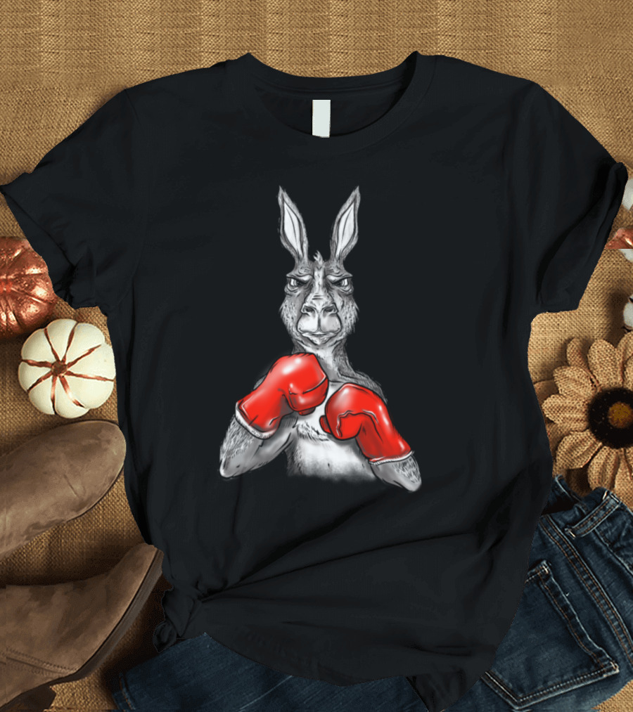 Boxing Kangaroo Roger with Red Gloves T-Shirt