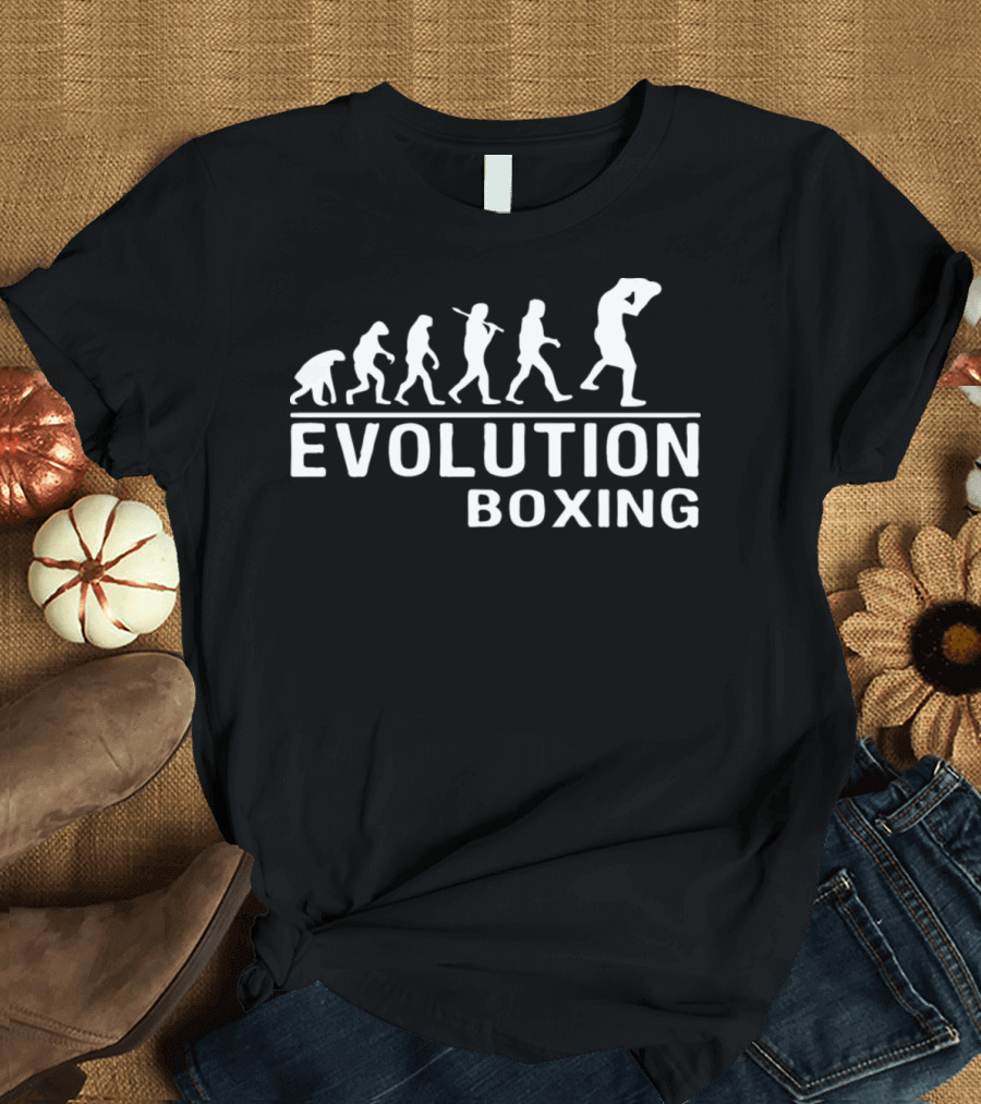 Evolution Boxing Human Progression Sequence T-Shirt