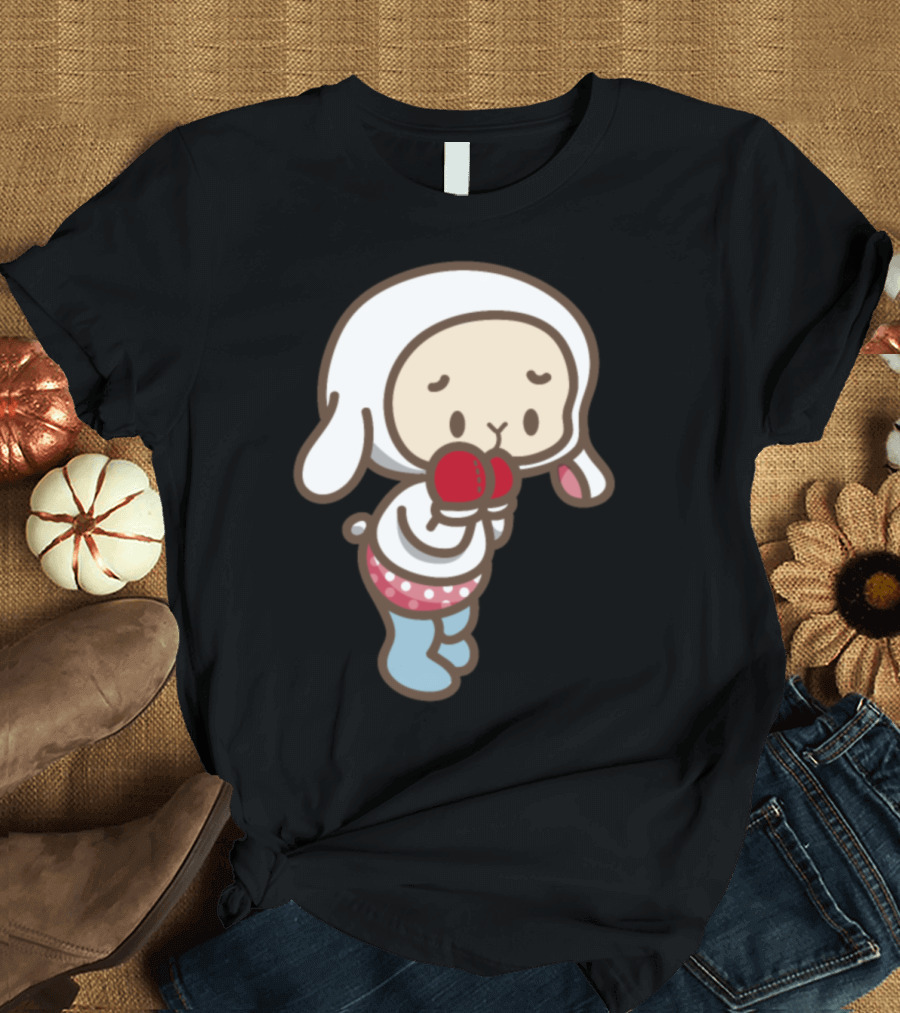 Funny Sheep Boxing Character with Boxing Gloves and Pajamas T-Shirt