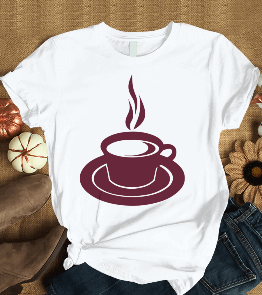Coffee Cup with Steaming Hot Smoke T-Shirt