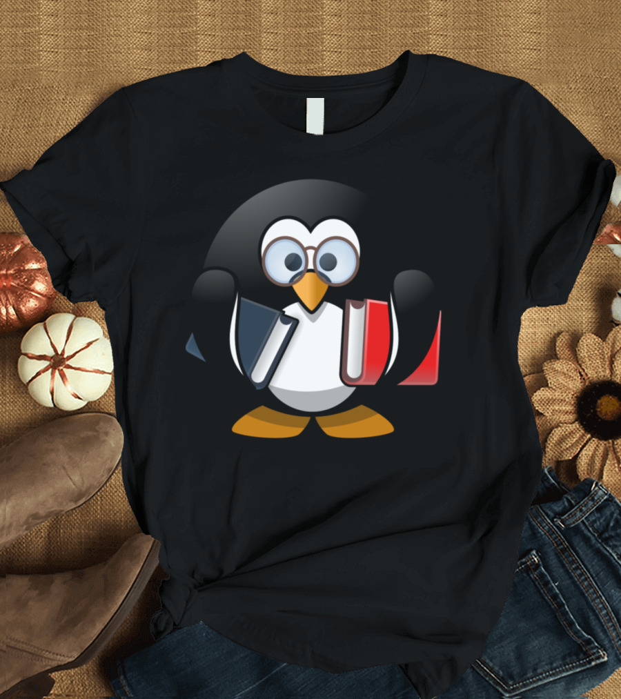 Bookworm Penguin Books Reader Reading Bücher Lesen Lernen182 T-Shirt