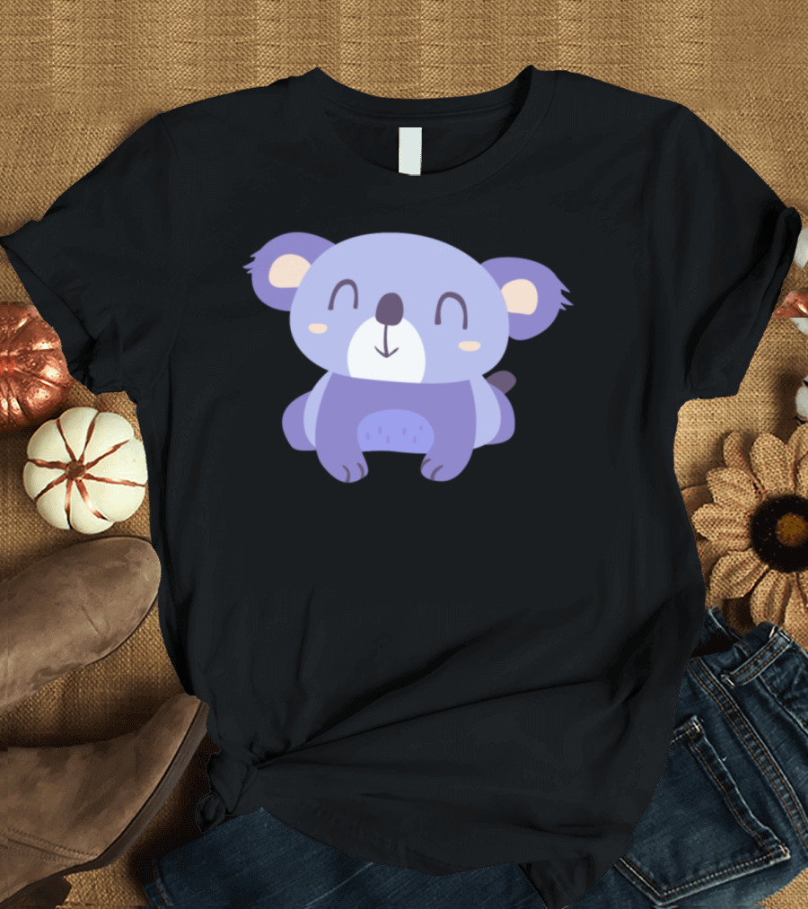 Blue Koala Baby Cute Cartoon Koala T-Shirt
