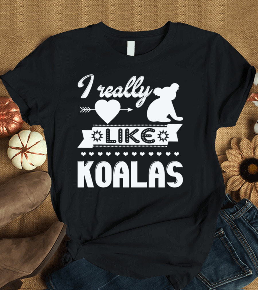 I Really Like Koalas Heart Arrow T-Shirt