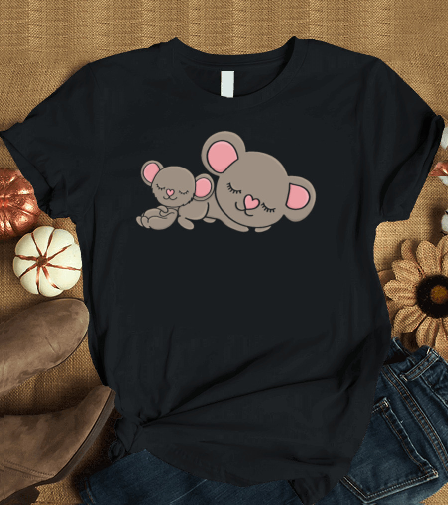 Koala Mom And Child Present Cute Sleeping Koalas Image T-Shirt